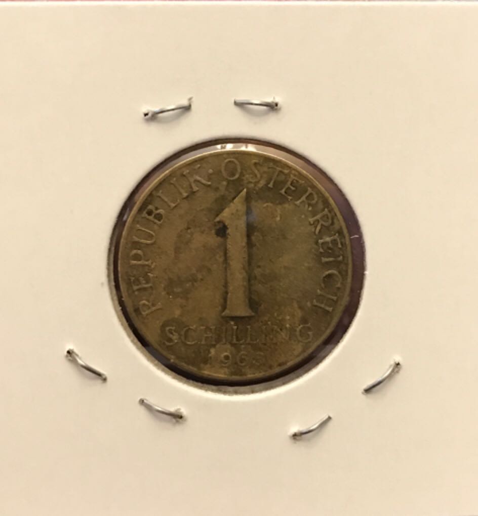 1963 Austria 1 Schilling  coin collectible - Main Image 2