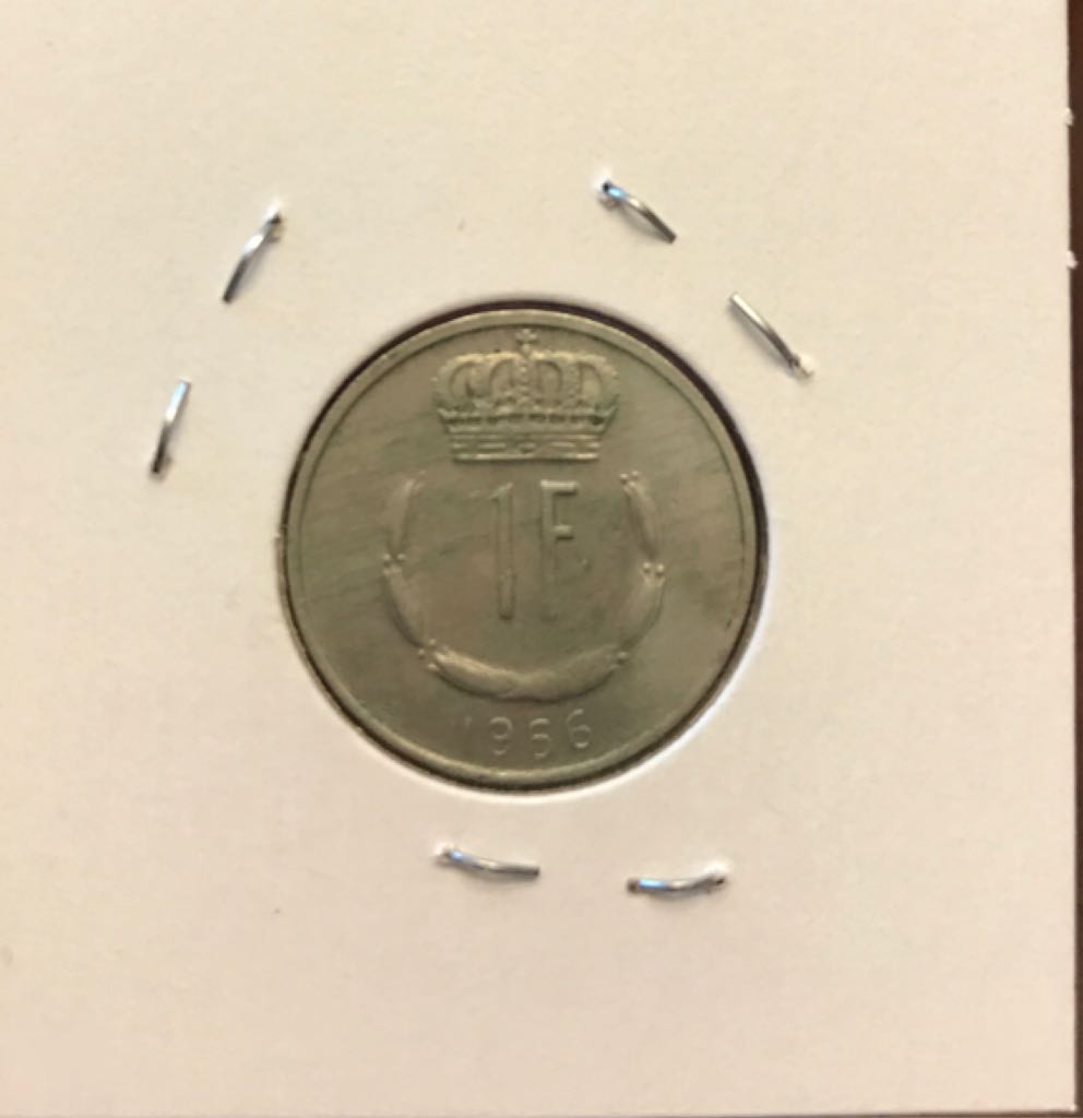 1966 Luxembourg 1 Franc  coin collectible - Main Image 2