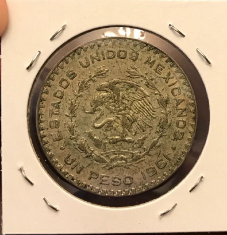 1961 Mexico 1 Peso  coin collectible - Main Image 2
