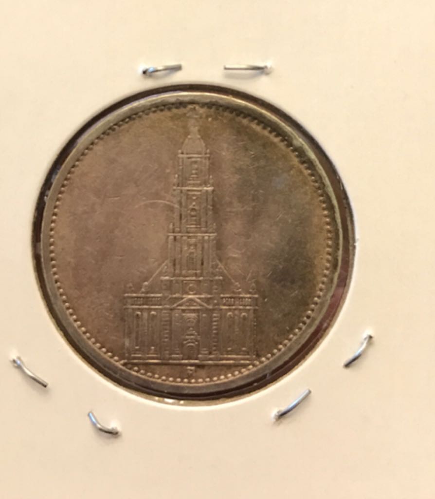 1935 German 5 Reichsmark  coin collectible - Main Image 2
