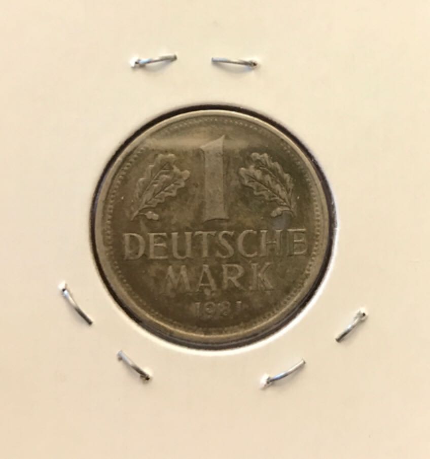 1981 German 1 Mark  coin collectible - Main Image 2