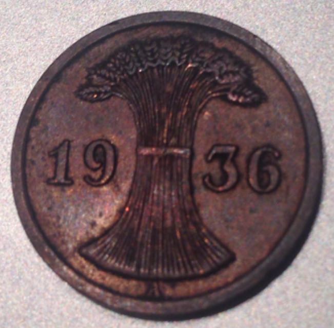 1936 2 Deutsches Reich Pfennig  coin collectible - Main Image 2