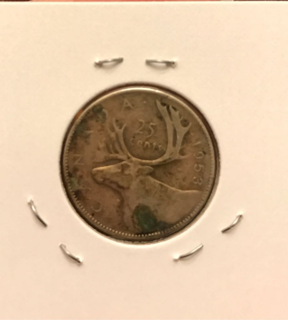 1953 Canadian Quarter  coin collectible - Main Image 2