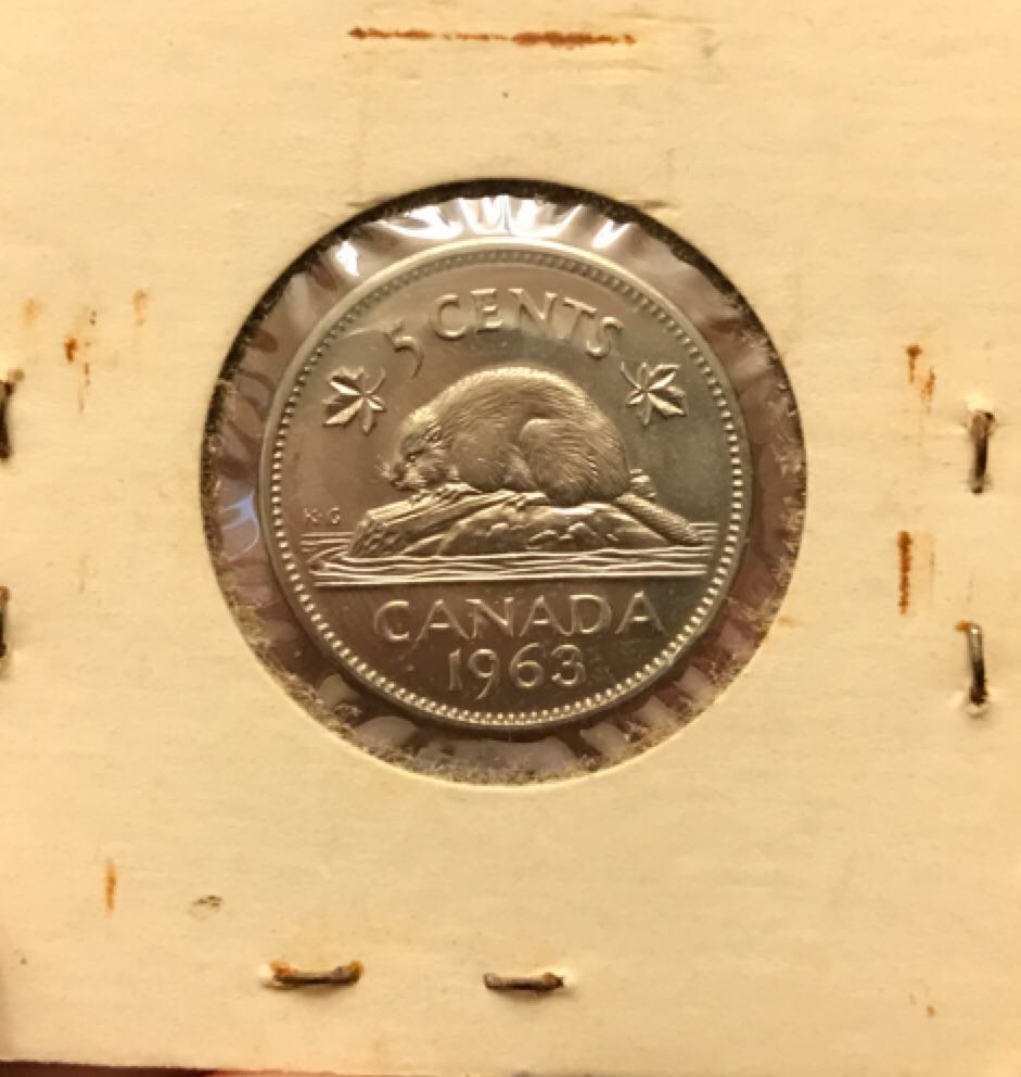 1963 Canadian Nickel  coin collectible - Main Image 2