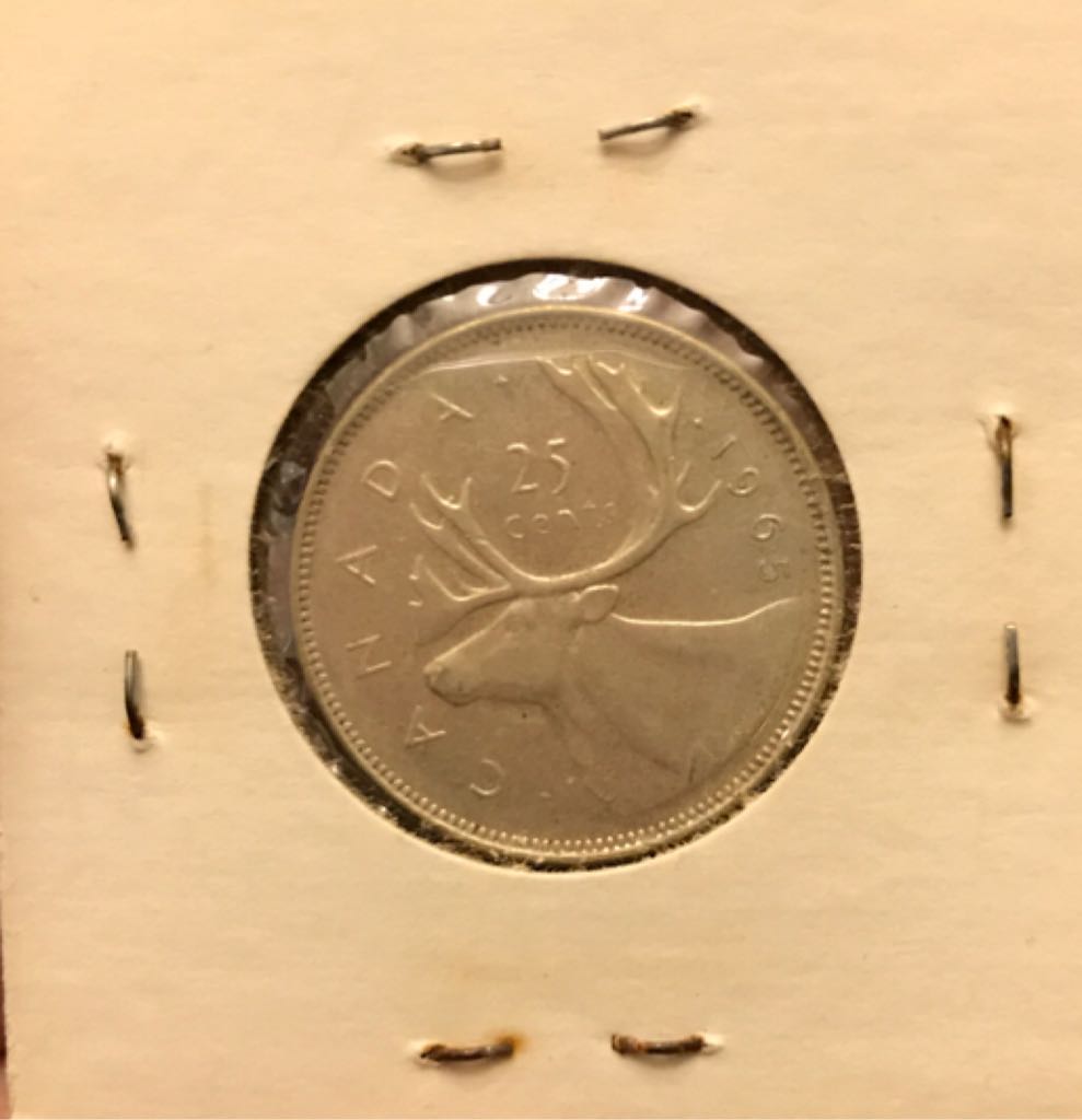 1965 Canadian Quarter  coin collectible - Main Image 2