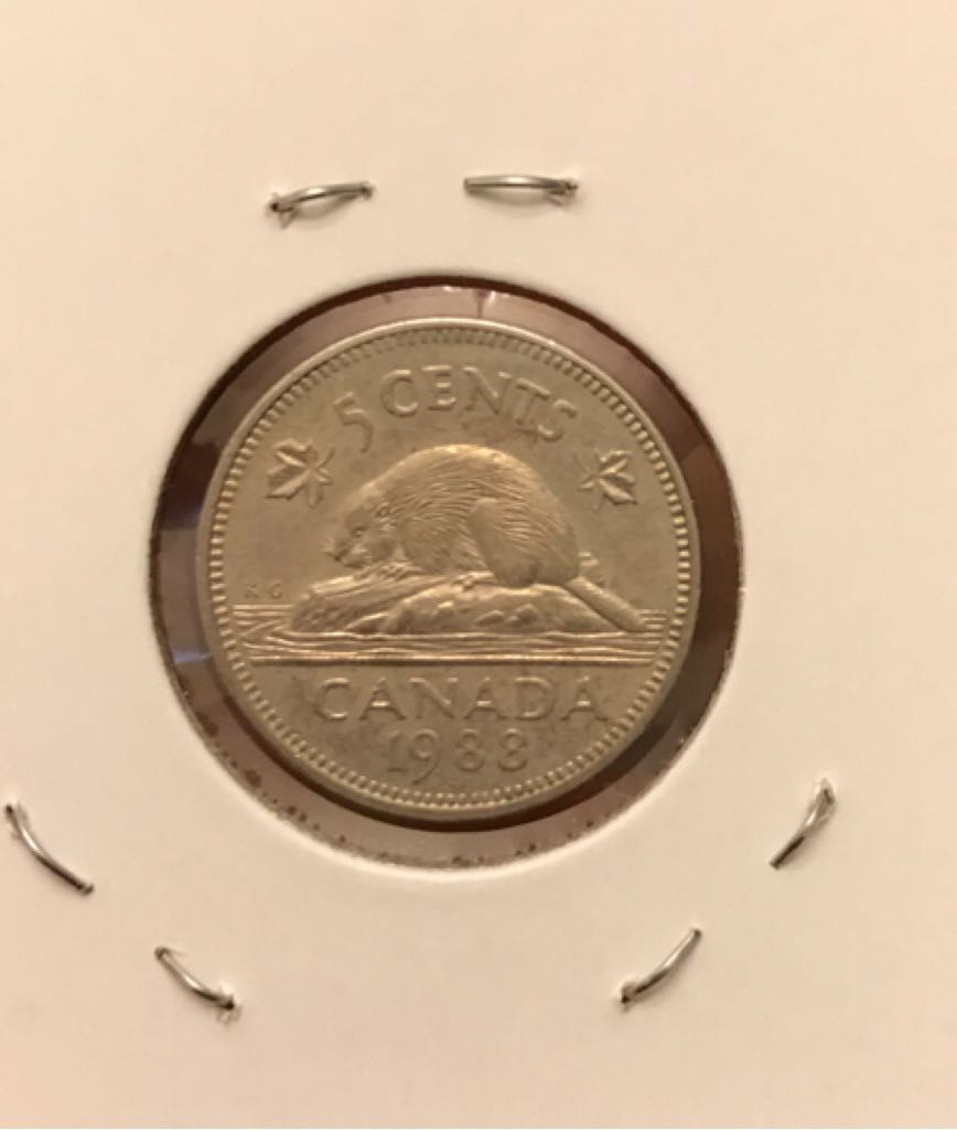 1988 Canadian Nickel  coin collectible - Main Image 2