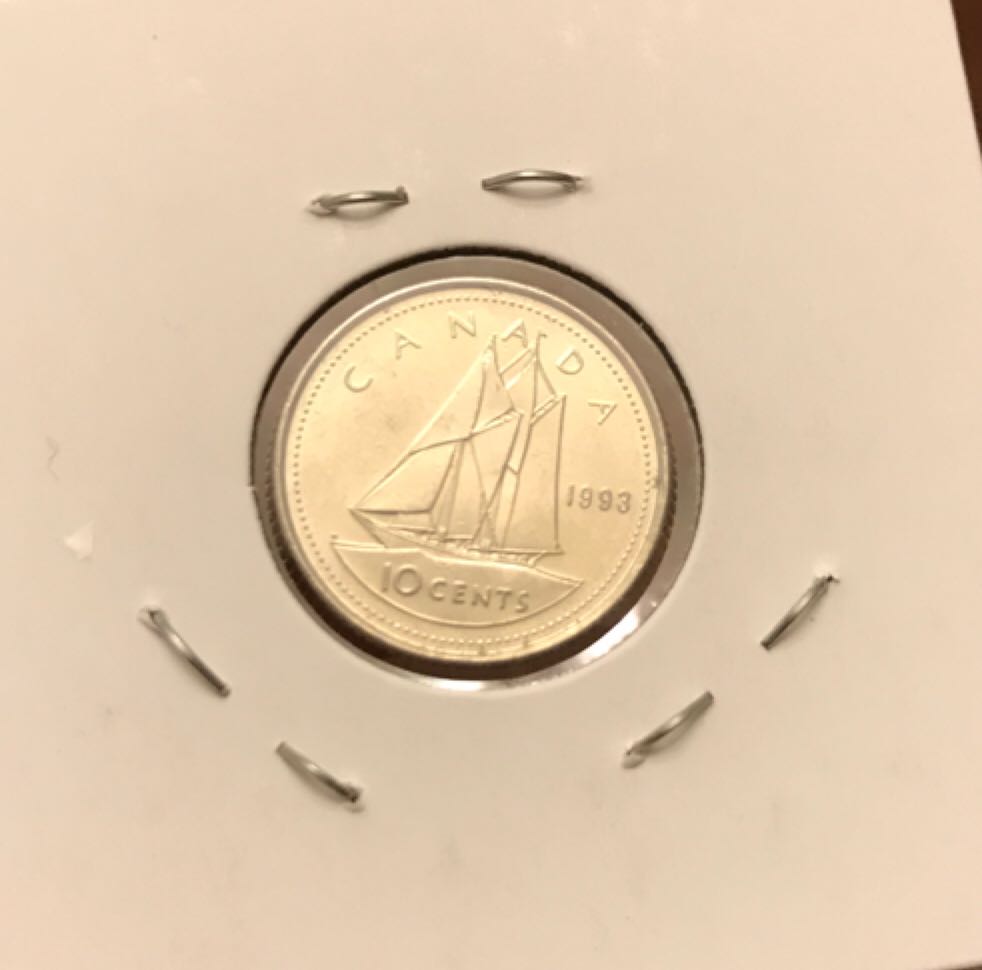 1993 Canadian Dime  coin collectible - Main Image 2