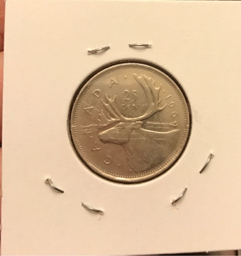 1969 Canadian Quarter  coin collectible - Main Image 2