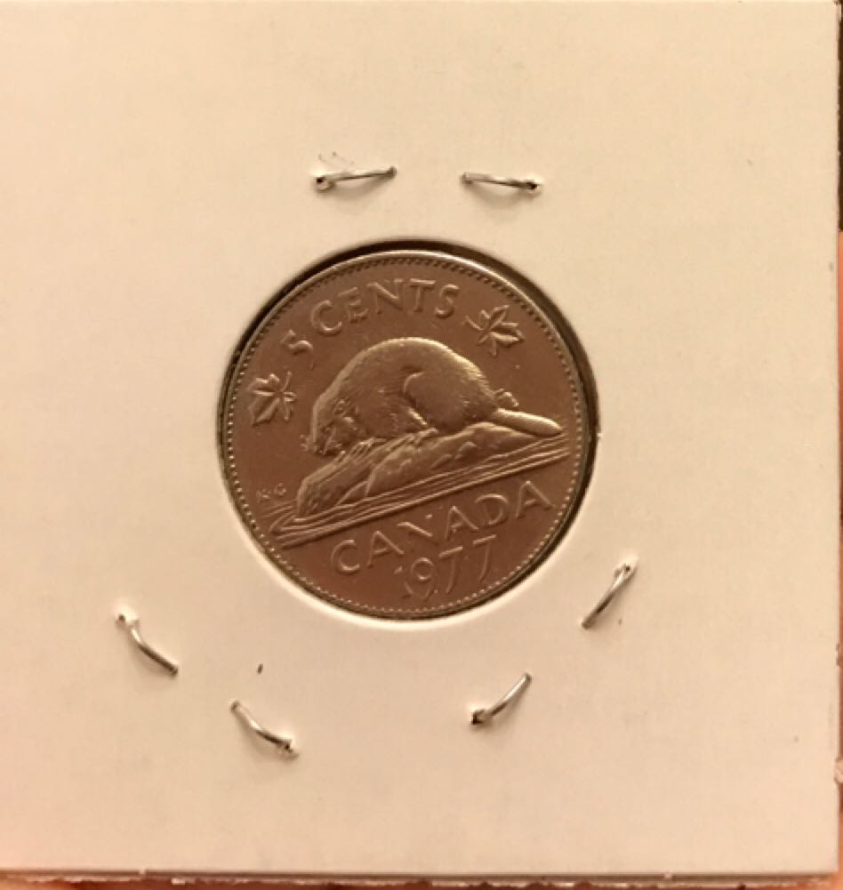 1977 Canadian Nickel  coin collectible - Main Image 2