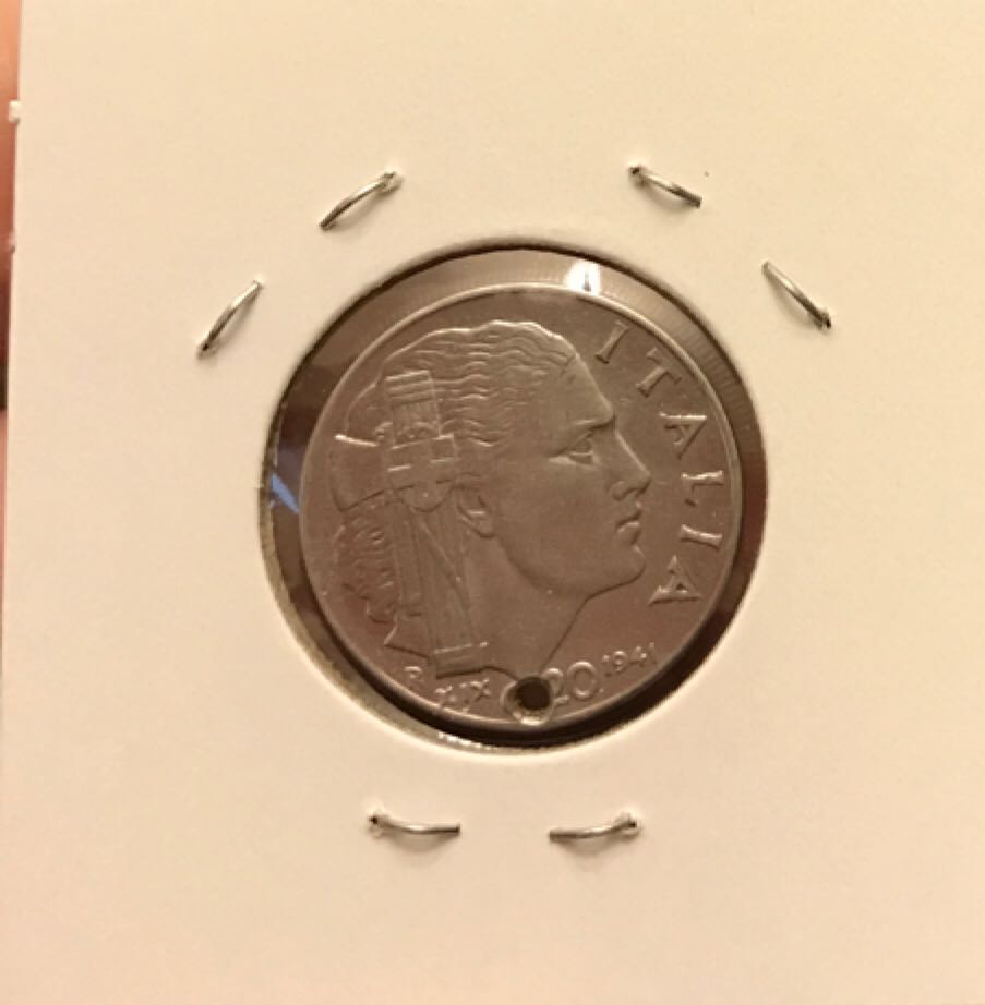 1941 Italian 20 Centesimi  coin collectible - Main Image 2