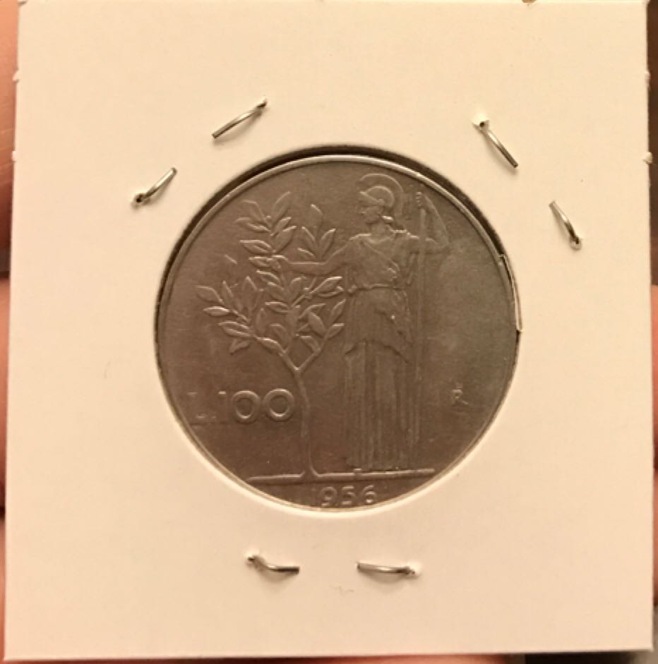 1956 Italian 100 Lire  coin collectible - Main Image 2