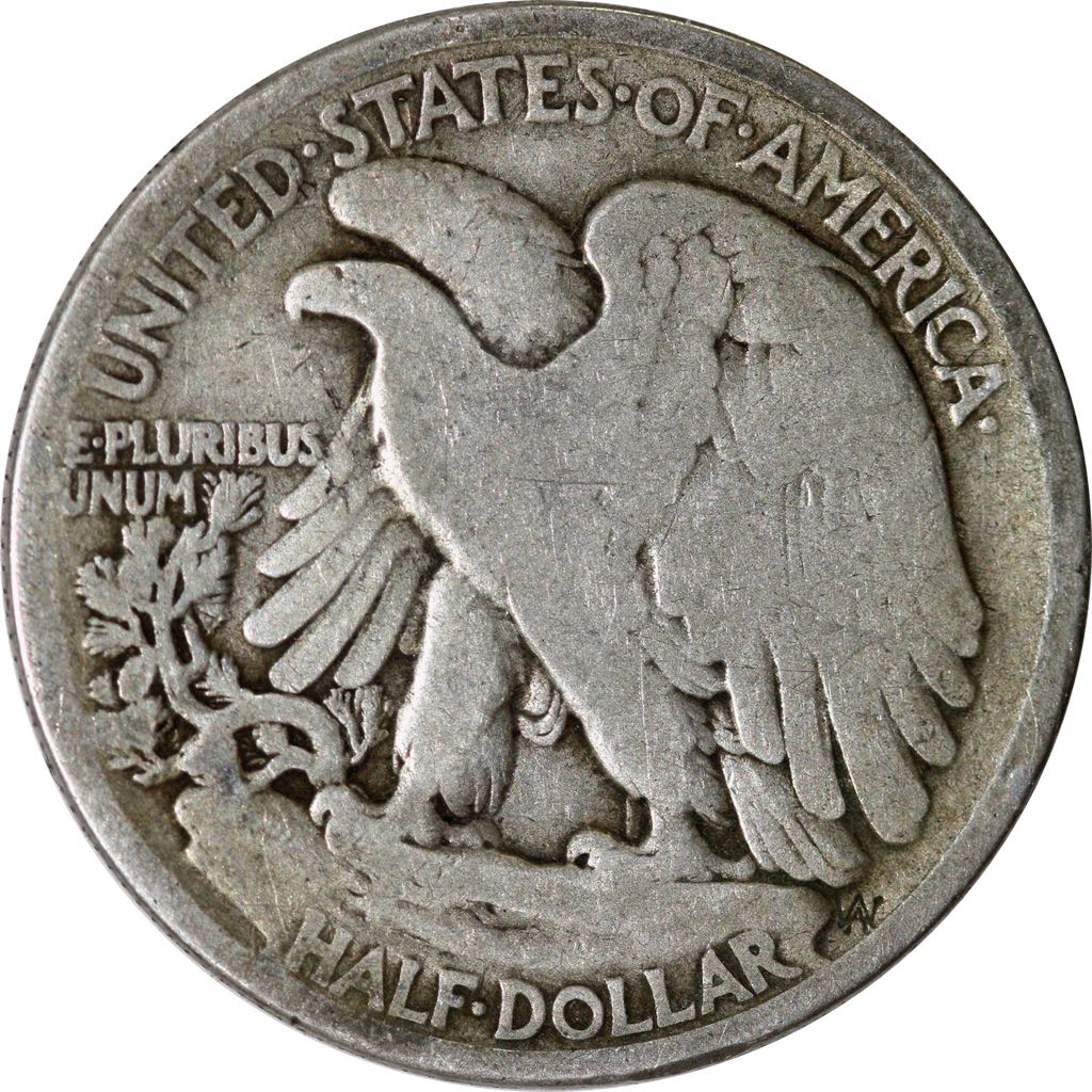 1916-D Liberty Standing Half Dollar  coin collectible - Main Image 2