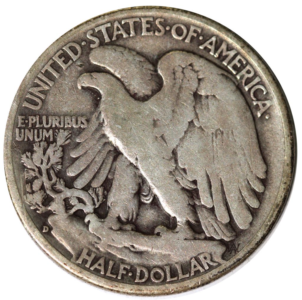 Walking Liberty Half Dollar 1938  coin collectible - Main Image 2