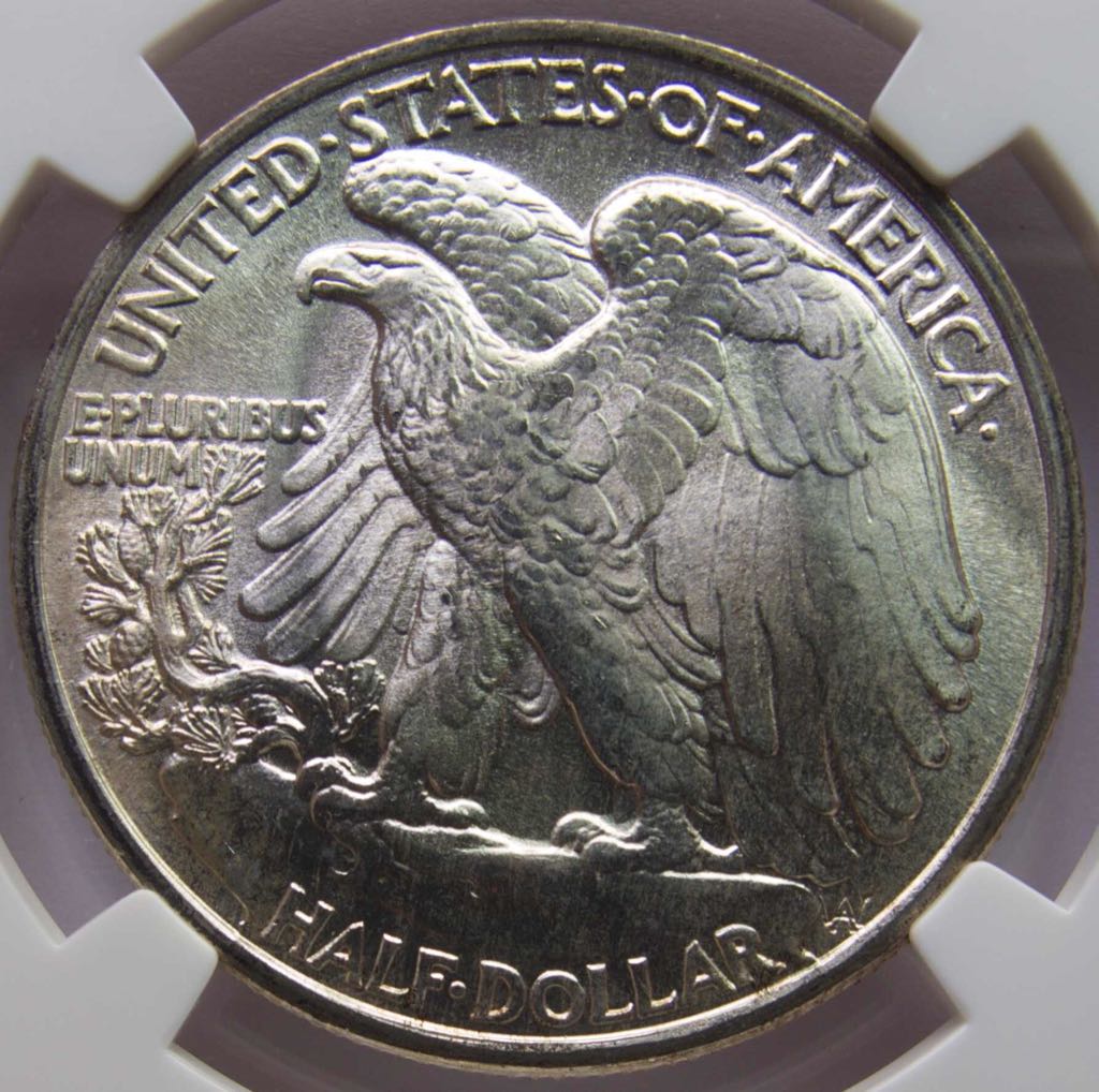 1943 Liberty Standing Half Dollar  coin collectible - Main Image 2