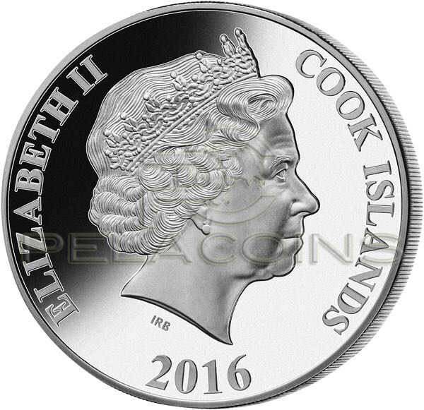 5oz Year Of The Monkey Mother Of Pearl  coin collectible - Main Image 2