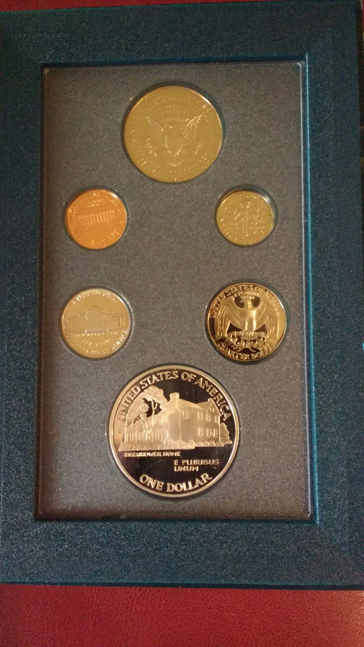 1990 Eisenhower Centennial Silver Dolar  coin collectible - Main Image 2