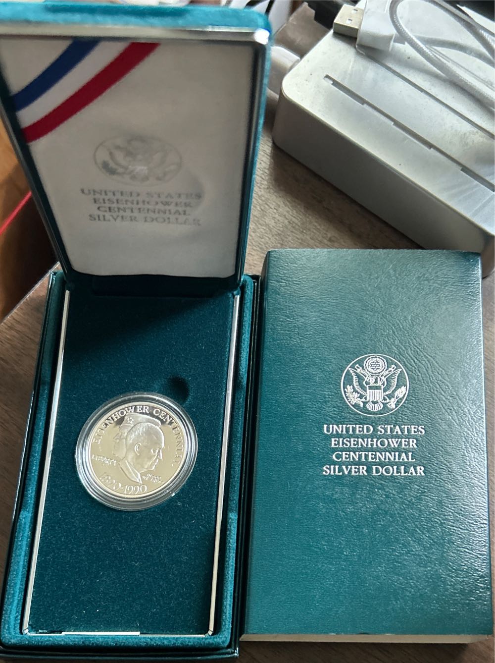 1990 Eisenhower Centennial Silver Dolar  coin collectible - Main Image 4