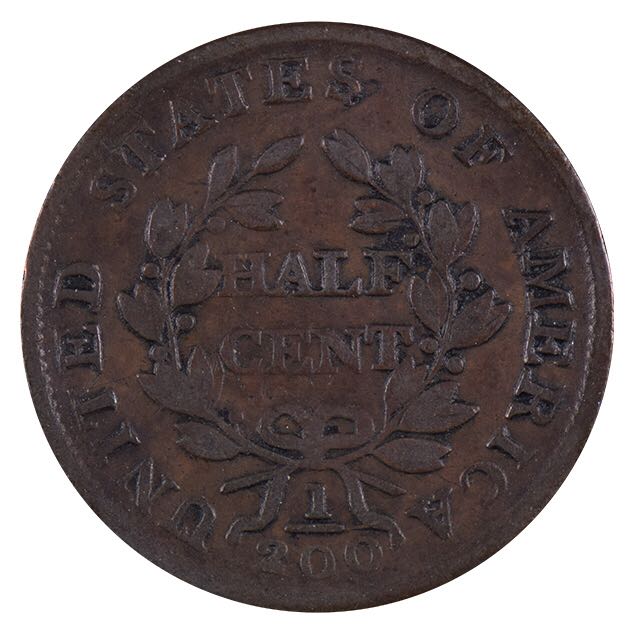 Draped Bust Half Cent  coin collectible - Main Image 2