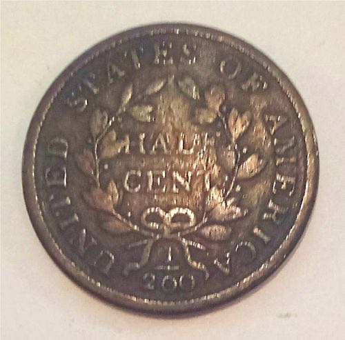 Draped Bust Half Cent  coin collectible - Main Image 4