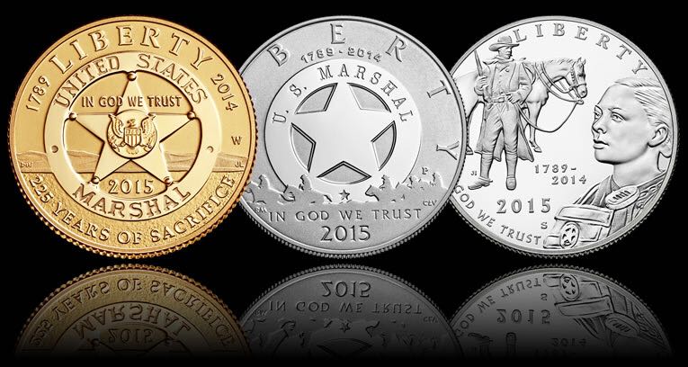 2015 United States Marshals Service Three Coin Proof Set  coin collectible - Main Image 2