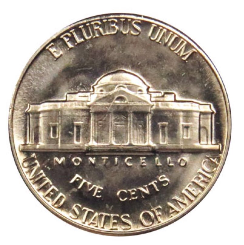 1966 Jefferson Nickel  coin collectible - Main Image 2