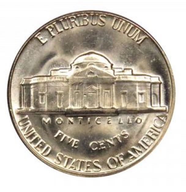 1968 Jefferson Nickel  coin collectible - Main Image 2