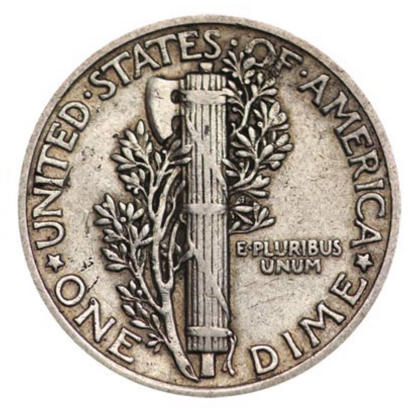 1921 Mercury Head Dime  coin collectible - Main Image 2