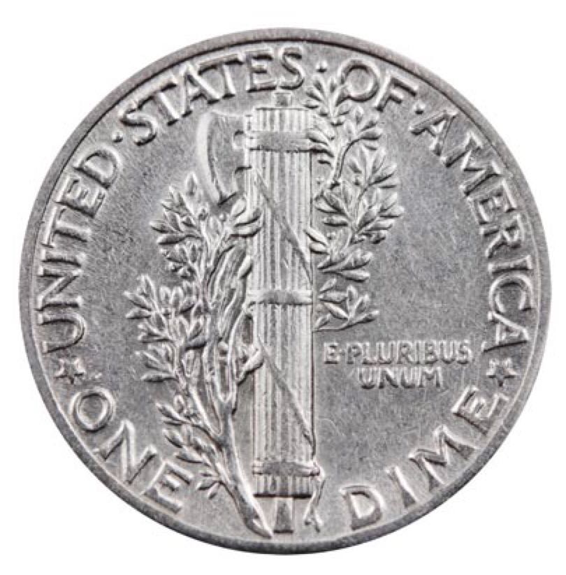 1934 Mercury Head Dime  coin collectible - Main Image 2