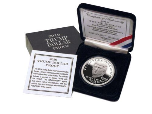 Trump Dollar UHR Proof  coin collectible - Main Image 2