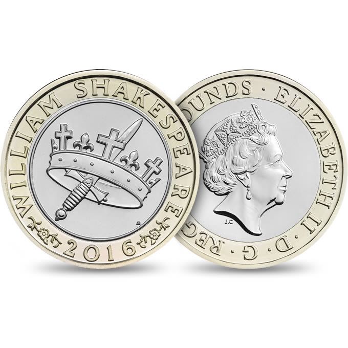 £2 Shakespeare History UNC  coin collectible - Main Image 2