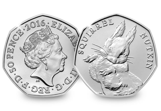 50p Squirrel Nutkins  coin collectible - Main Image 2