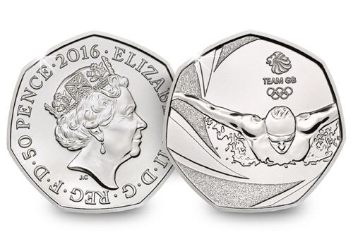 50p British Olympic Team  coin collectible - Main Image 2