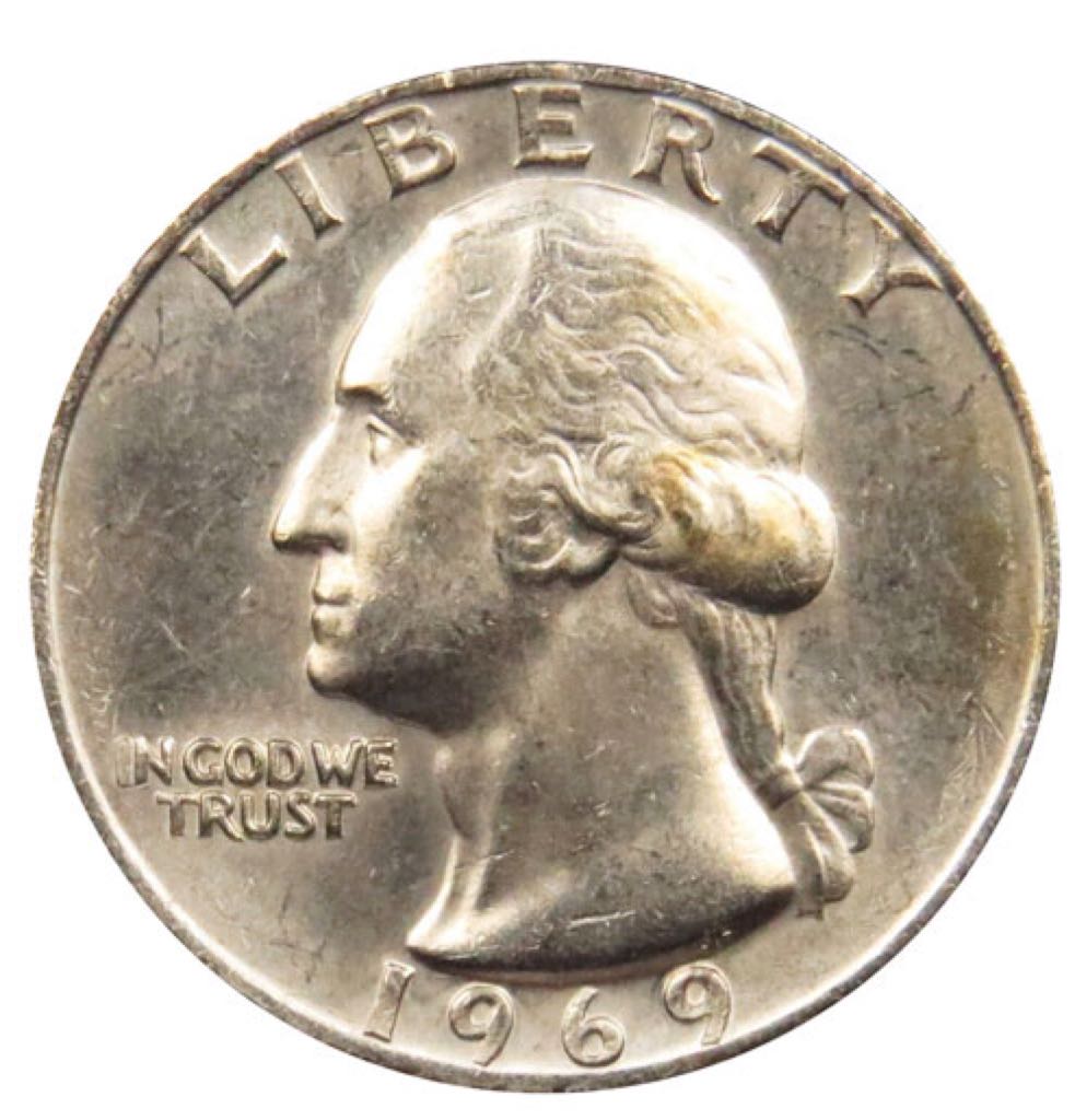Washington Quarter 1969-D  coin collectible - Main Image 1