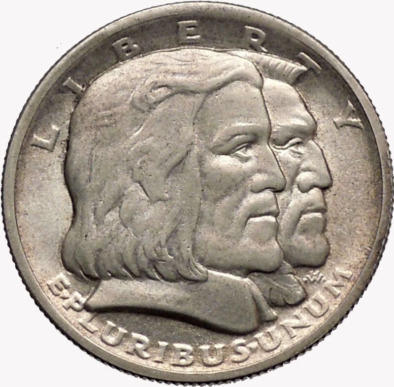 1936 Bridgeport Conn Cent Half Dollar 