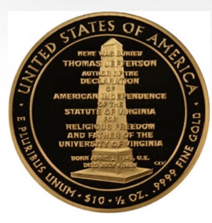 2007 W Jefferson’s Liberty First Spouse  coin collectible - Main Image 2