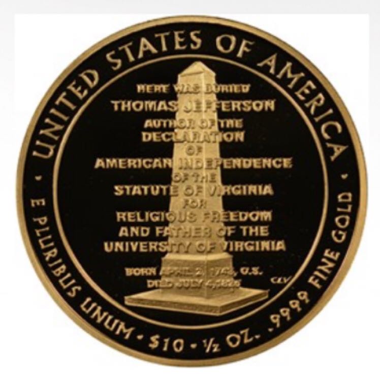 2007 W Jefferson’s Liberty First Spouse  coin collectible - Main Image 2