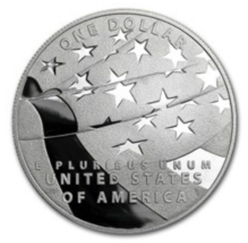 2012 Star Spangled Banner Silver Dollar  coin collectible - Main Image 2