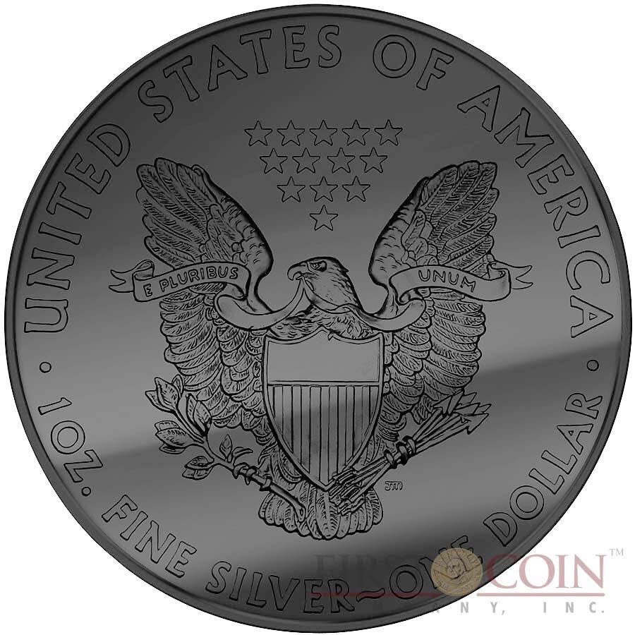 2014 Black And Gold Walking Liberty  coin collectible - Main Image 2