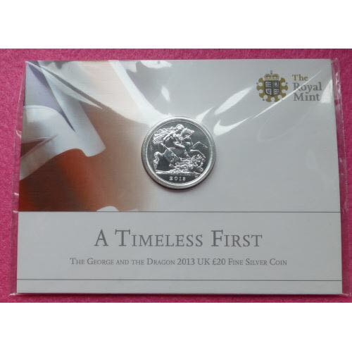 2013 Twenty Pound Silver  coin collectible - Main Image 2