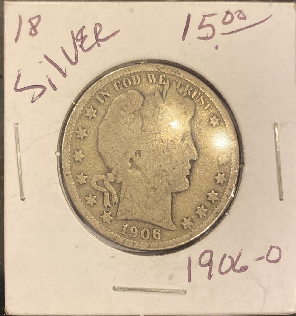 1906-D Barber Half dollar  coin collectible - Main Image 3