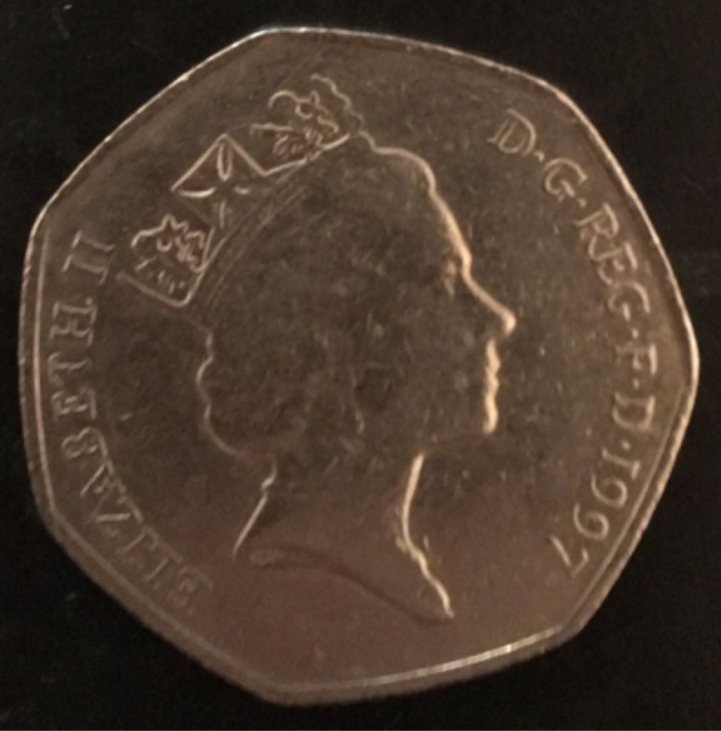Elizabeth II Fifty Pence (Britannia - revised)  coin collectible - Main Image 2