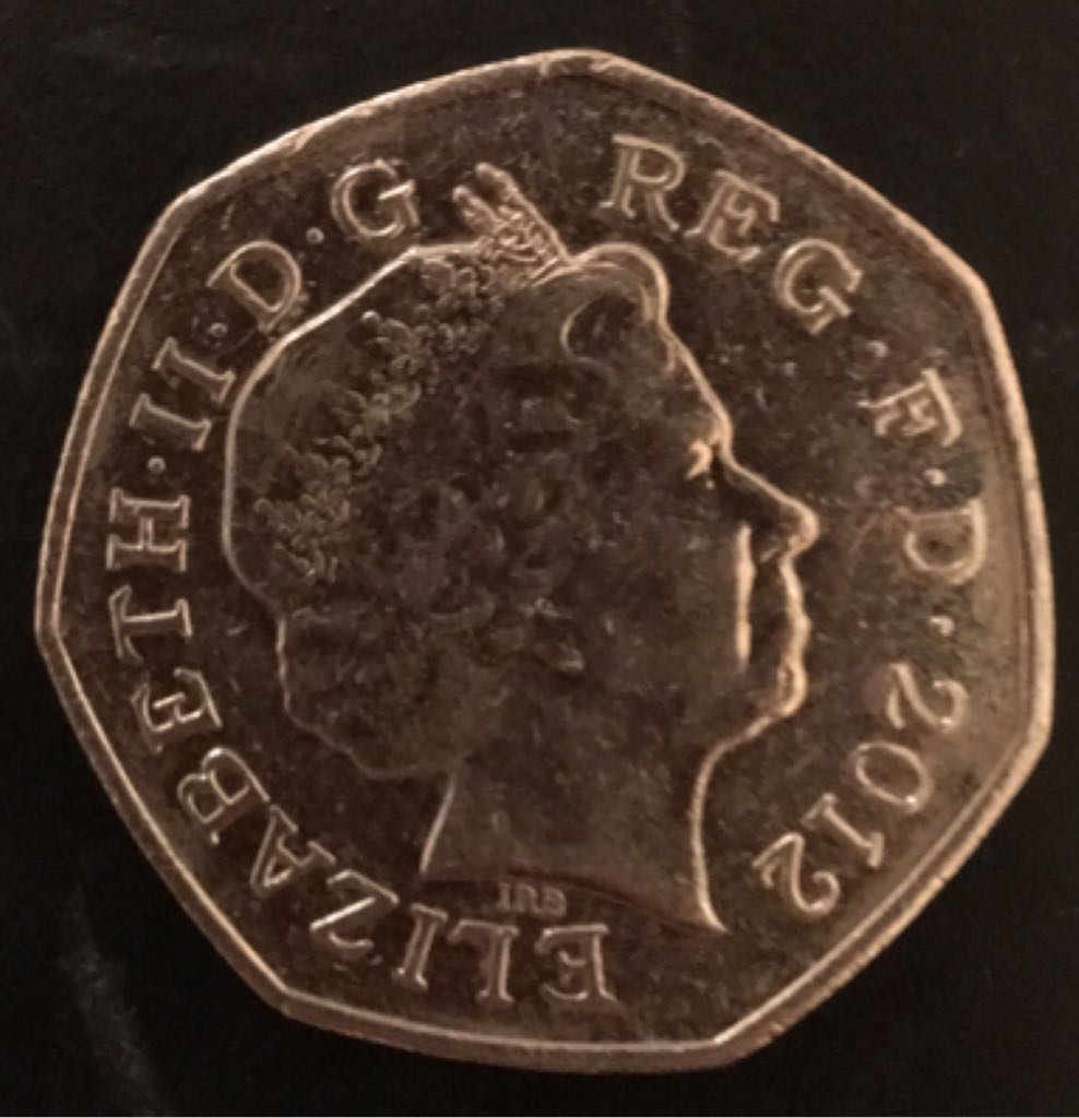 Elizabeth II Fifty Pence (A Section of the Royal Arms)   coin collectible - Main Image 2