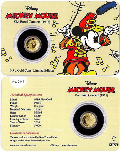 .5 Gram The Band Concert Gold  coin collectible - Main Image 2