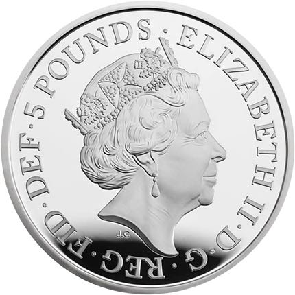 The Queen’s Sapphire Jubilee Silver Piedfort Proof Coin  coin collectible - Main Image 2