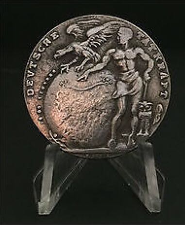 Christopher Columbus Zeppelin Flight Atlantic Medal  coin collectible - Main Image 2