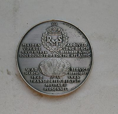 RMS Queen Mary Commemorative Service Medal  coin collectible - Main Image 2