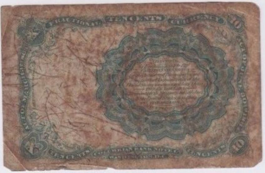 10 Cent Fractional Currency  coin collectible - Main Image 2