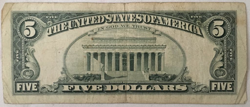 Five Dollar Federal Reserve Note  coin collectible - Main Image 2