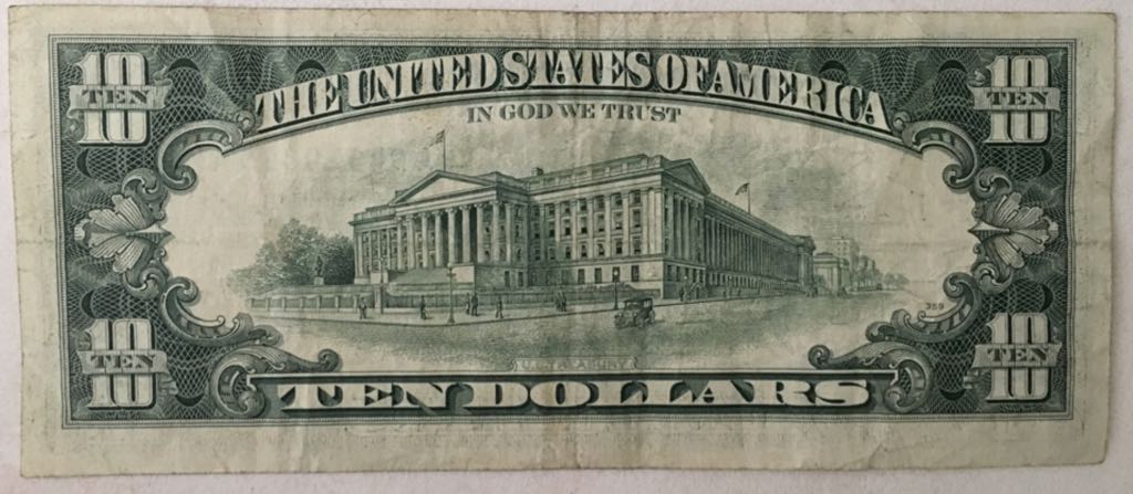 Ten Dollar Federal Reserve Note  coin collectible - Main Image 2
