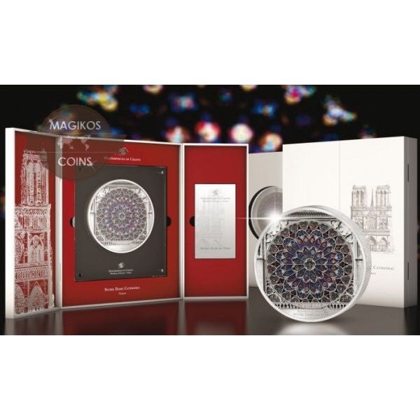 Notre-Dame Cathedral 10oz Silver  coin collectible - Main Image 2